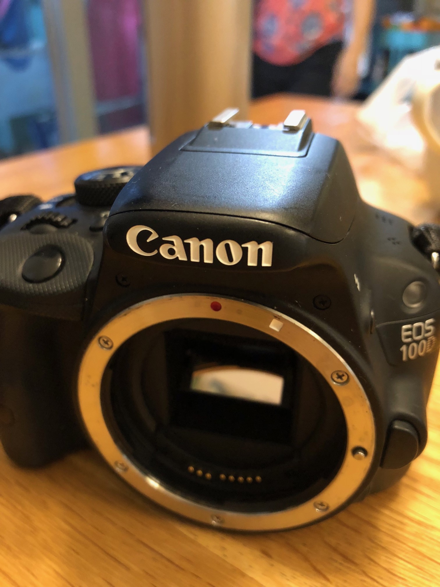 2nd hand Canon 100D with standard 1855 mm lenses on sale
