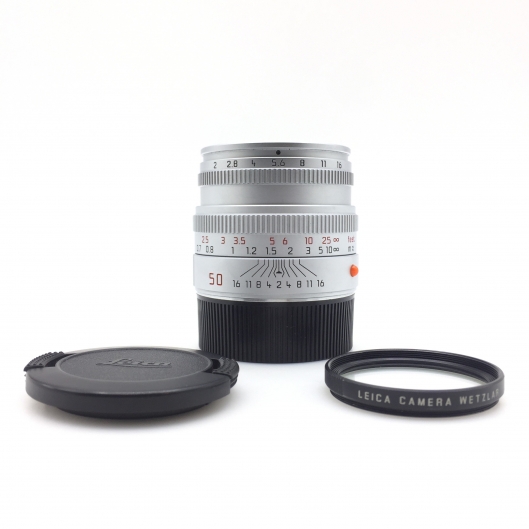 Leica 50mm f2 Summicron-M with built-in hood