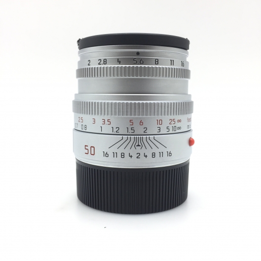 Leica 50mm f2 Summicron-M with built-in hood