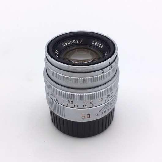 Leica 50mm f2 Summicron-M with built-in hood