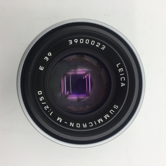 Leica 50mm f2 Summicron-M with built-in hood